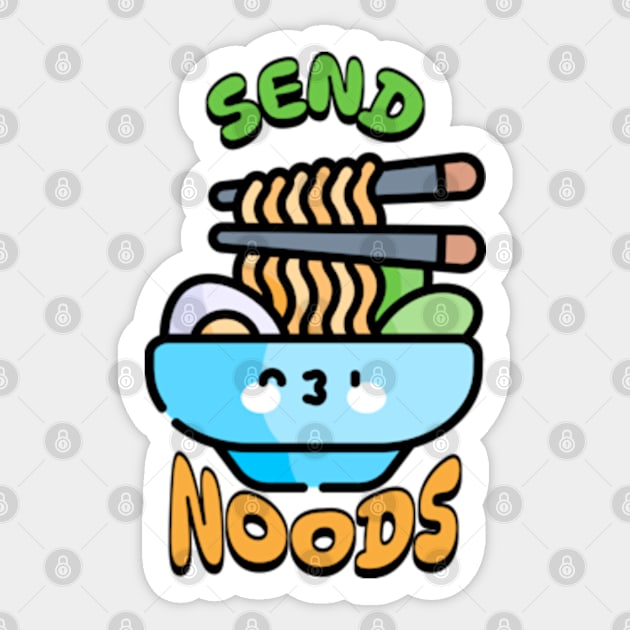 Send noods ramen kawaii Sticker by Dyfrnt